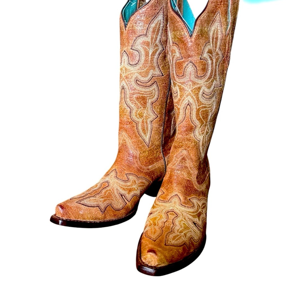 Brown Western Heeled Boots